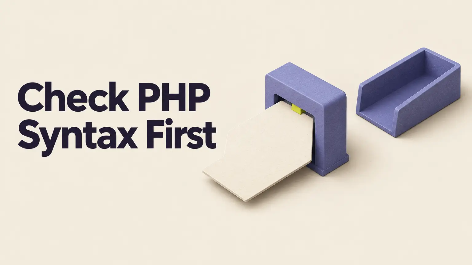 Editorial illustration for Check a PHP File for Syntax Errors Before You Run It
